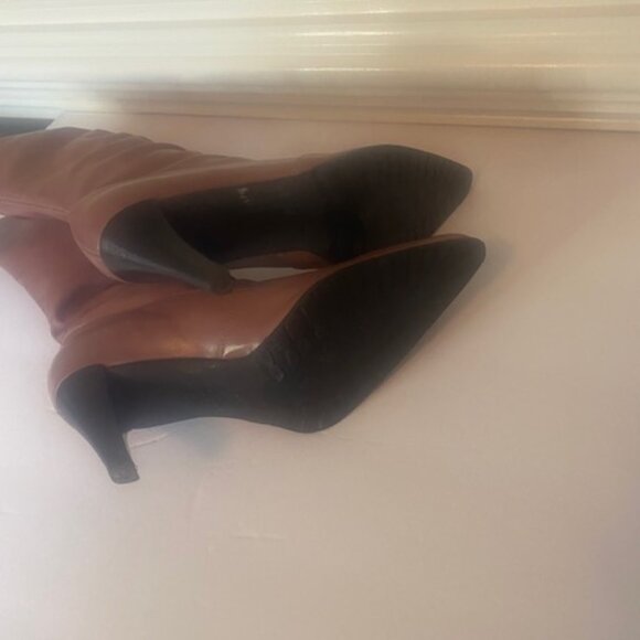 Franco Sarto leather boots, in rose/pink, size 6.5M - Picture 9 of 11